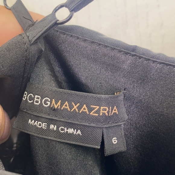 BCBG Maxazria - Beautiful Black Silk Pleated Cocktail Midi  Dress Size 6 - Picture 10 of 11